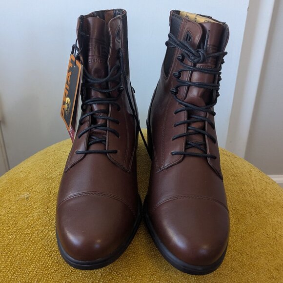 Ariat Brown Paddock Leather Riding Boots Performer III Size 9.5B NWT - Picture 6 of 12